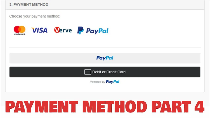 Ecommerce website project: checkout page payment method processing part 4