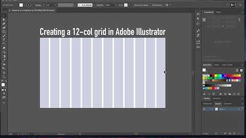 Create a 12 columns grid in Adobe Illustrator