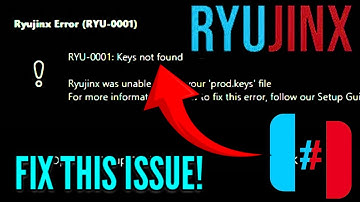 Ryujinx Error: RYU-0001 Keys Not Found FIX!