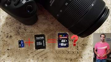 Is it possible to use MicroSD Card with an Adapter in DSLR?