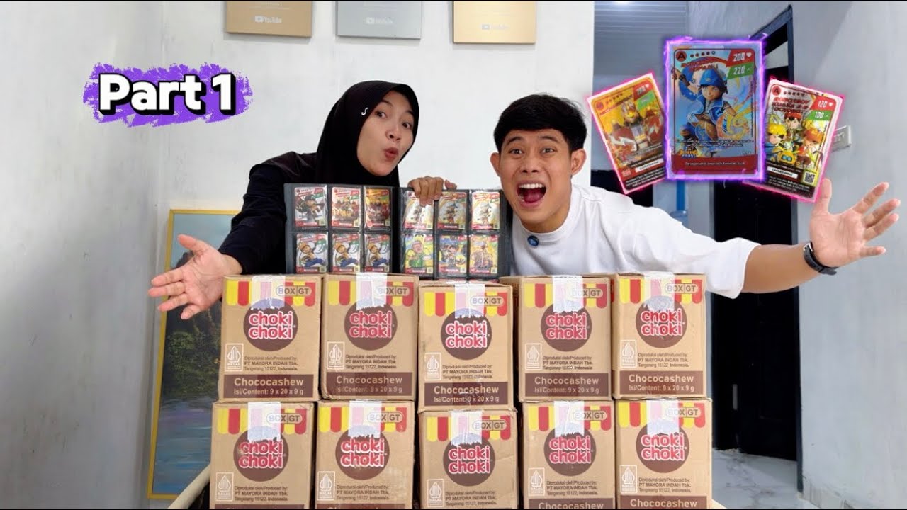 Borong 10 dus Coki Coki dapet kartu BoBoiBoy sopan|PART 1  