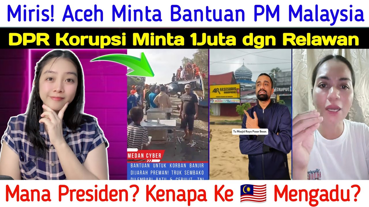 ACEH MERAYU BANTUAN DARI PM MALAYSIA, 5HARI MENAHAN KELAPARAN. Mana Prabowo? 