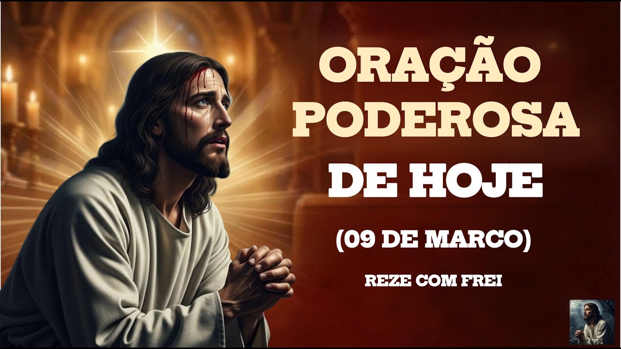 ORAÇÃO PODEROSA DE HOJE (09 DE MARÇO) SEGUNDA-FEIRA | REZE COMIGO