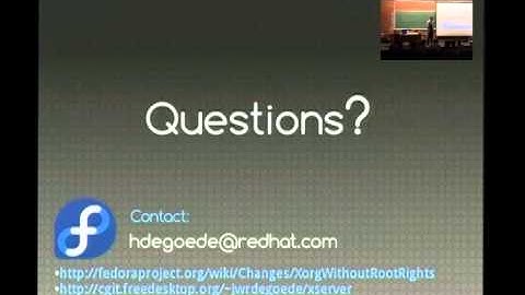 [FOSDEM 2014] Making the X-server run without root rights