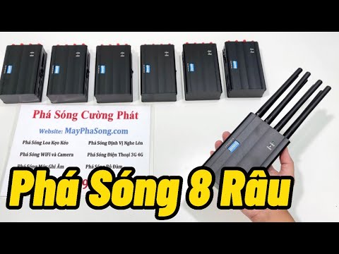 Máy Phá Sóng Karaoke - Máy Phá Sóng 8 Râu - Phá Sóng Loa kẹo Kéo - Phá Sóng Karaoke - Phá Sóng Điện Thoại, WiFi, Bluetooth