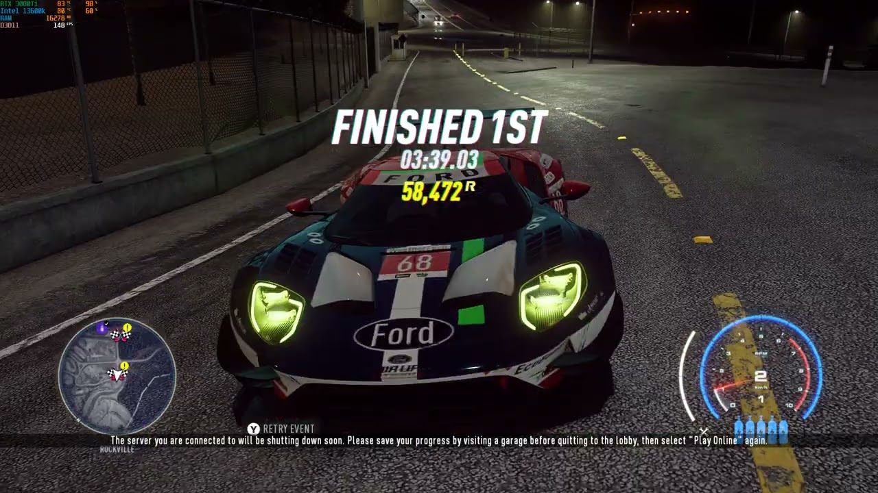 Need for Speed Heat: The Ultimate Ford GT Night Race One Life Challenge Ruined By Server Shutdown