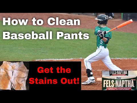 야구 바지를 청소하고 얼룩을 제거하는 방법!