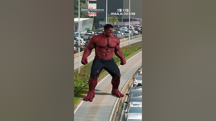[캡틴 아메리카: 브레이브 뉴 월드] 도로 위에 갇힌 레드 헐크