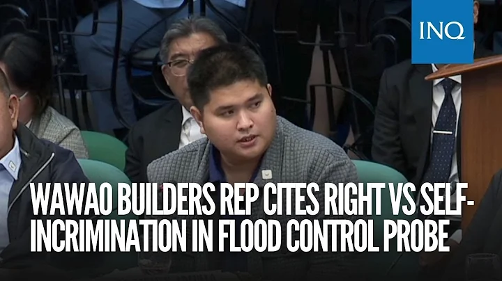 Wawao Builders rep invokes right vs self incrimination at hearing on flood control projects