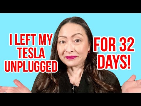 How Much Did Tesla Battery Drain When Left Unplugged for 32 Days?
