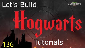 Lets Build Hogwarts in Minecraft Tutorials Part 136. Landscaping
