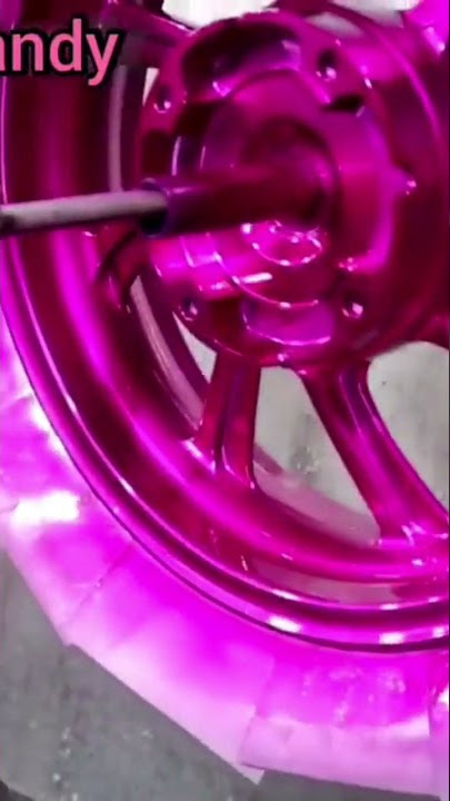Repaint Velg Motor Pink Candy Glossy Part 7 - @suryapaintingbekasi2326
