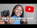 HOW TO START A YOUTUBE CHANNEL IN 2022 | equipment, camera settings, editing software, tips