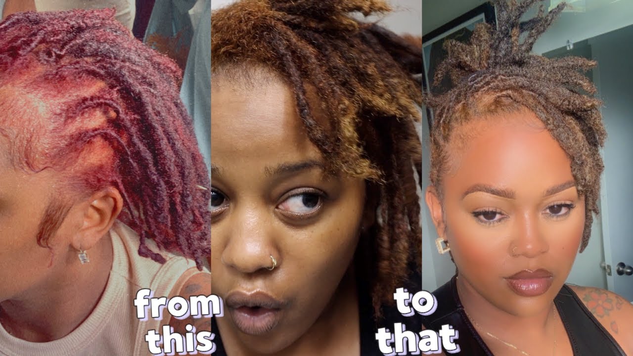 REMOVING RED DYE FROM MY LOCS + TRANSPARENCY TALK :: MANAGING TRIGGERS -  YouTube