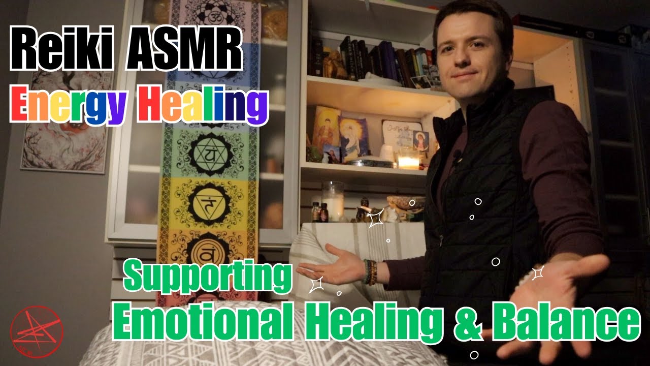 Reiki Energy Healing Massage | Supporting Emotional Healing | ASMR | Relaxation | Music and No Music