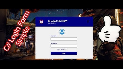 Sida Loo Sameeyo (Login form) adigoo isticmalaya C#