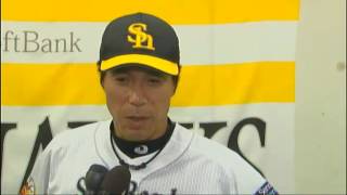 ソフトバンクホークス 秋山幸二 監督インタビュー 20120816 - YouTube