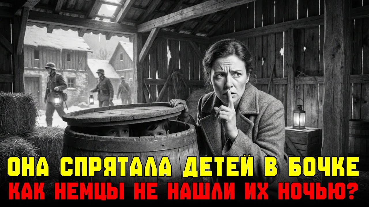 Дети в бочке с капустой, а немцы в доме. Один звук решал их судьбу.