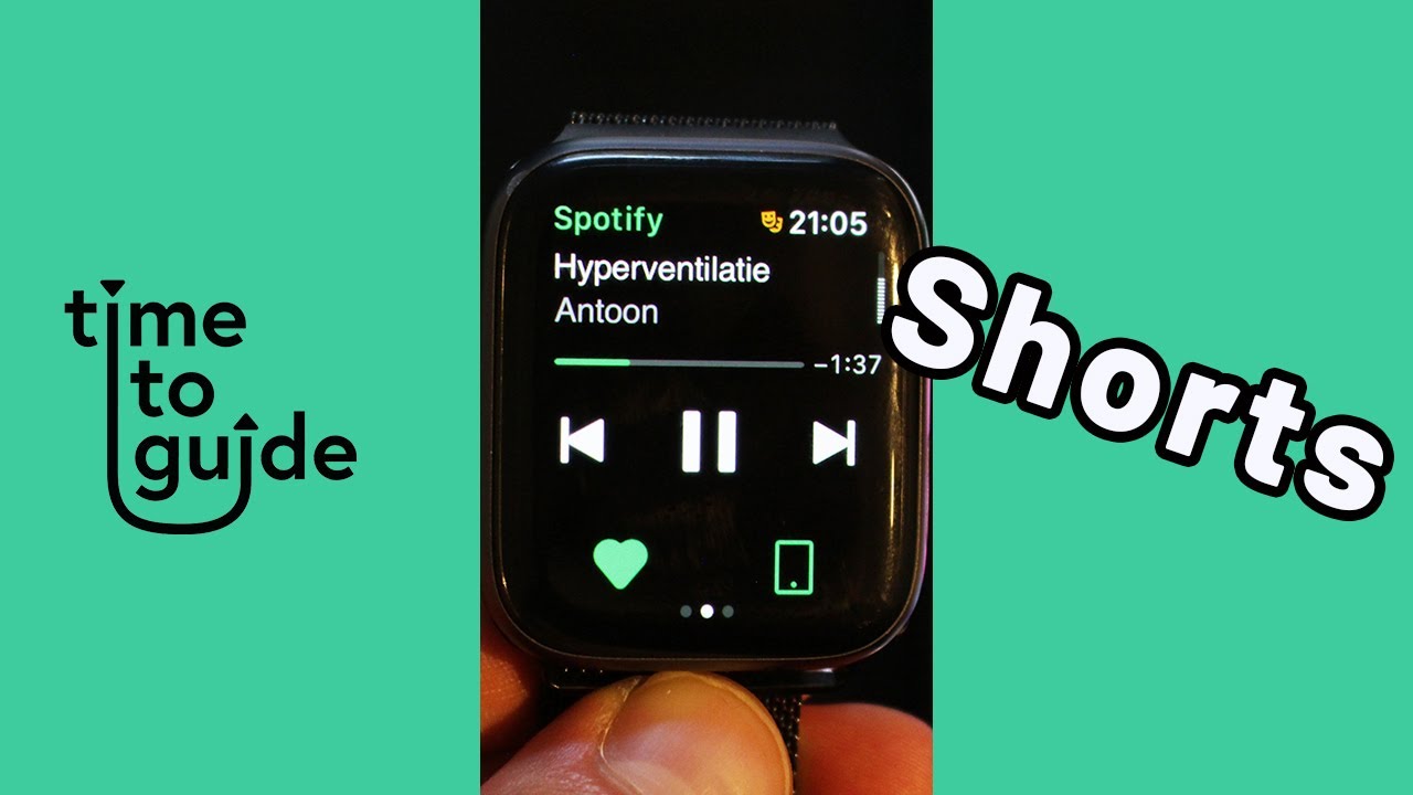 Spotify op Apple Watch met offline downloads #shorts - YouTube