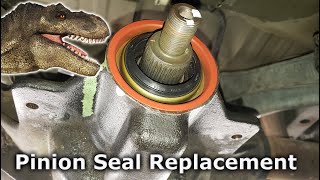 How to Replace a Rear Differential Pinion Seal  Stop Leak (Ford Mustang F150 Ranger Expedition)