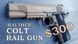 'Colt' Walther 1911 .22 LR Rail Gun - Is It A Reliable & Accurate $300 Pistol? - Shooting Review