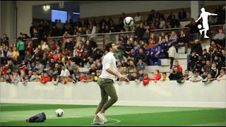 Borussia Dortmund (BVB) im Freestyle-Workshop an den Iserlohner Hallenmasters 2020
