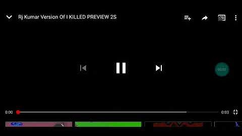 Rj Kumar version of I killed preview 2s Reversed