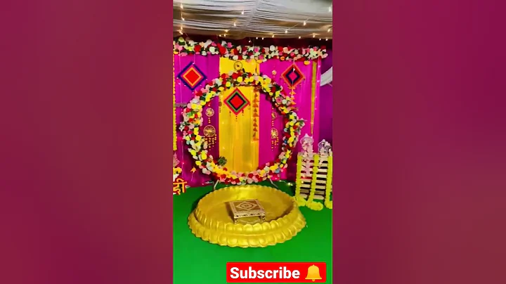 Haldi decoration #subscribe #love #share #decoration #kanpur #viral #youtubeshorts #trending #shorts