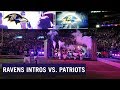 Baltimore Ravens Black Out M&amp;T Bank Stadium for Introductions vs. Patriots