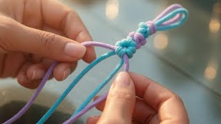 Bracelet making with nylon thread || handmade bracelet with macrame|| easy macrame thread bracelet