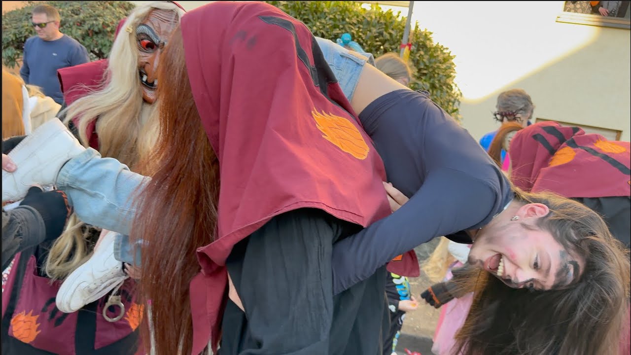 🎉Super Fasnet-Spaß🔥2025 mit den 🖤🧡Pforzheimer Höllenhexen 🖤🧡in Bilfingen