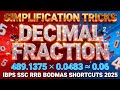 Simplification Tricks , "Decimal Fraction", "Shortcuts", "BODMAS", and "IBPS SSC RRB 2025