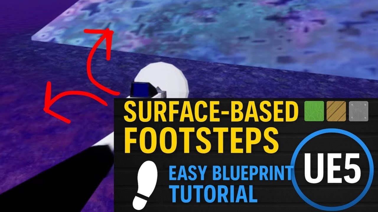UE5 Footstep Sounds Based on Surface Materials | Easy Blueprint ...