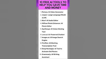 How this 10 free AI Tools Helped me to save money and time #aitools, #ai, #savemoney #savetime, #ai