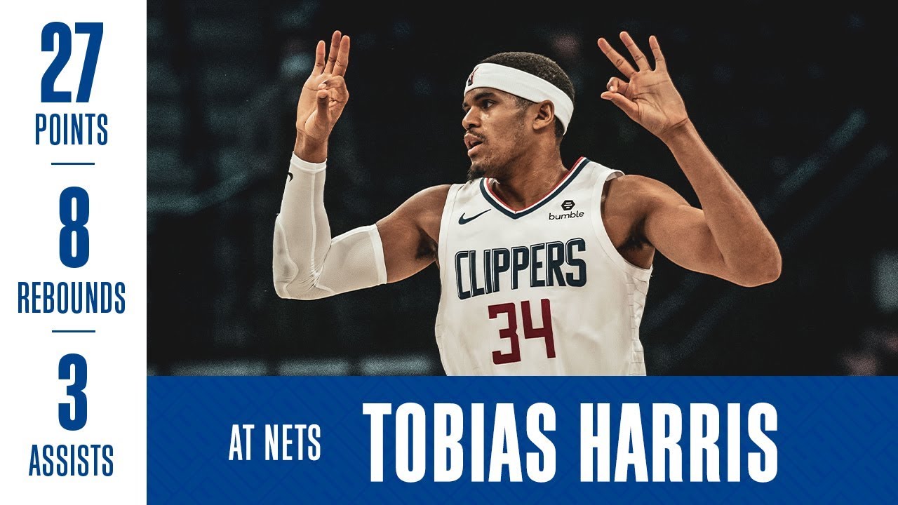 Tobias Harris Highlights at Nets | 11/17