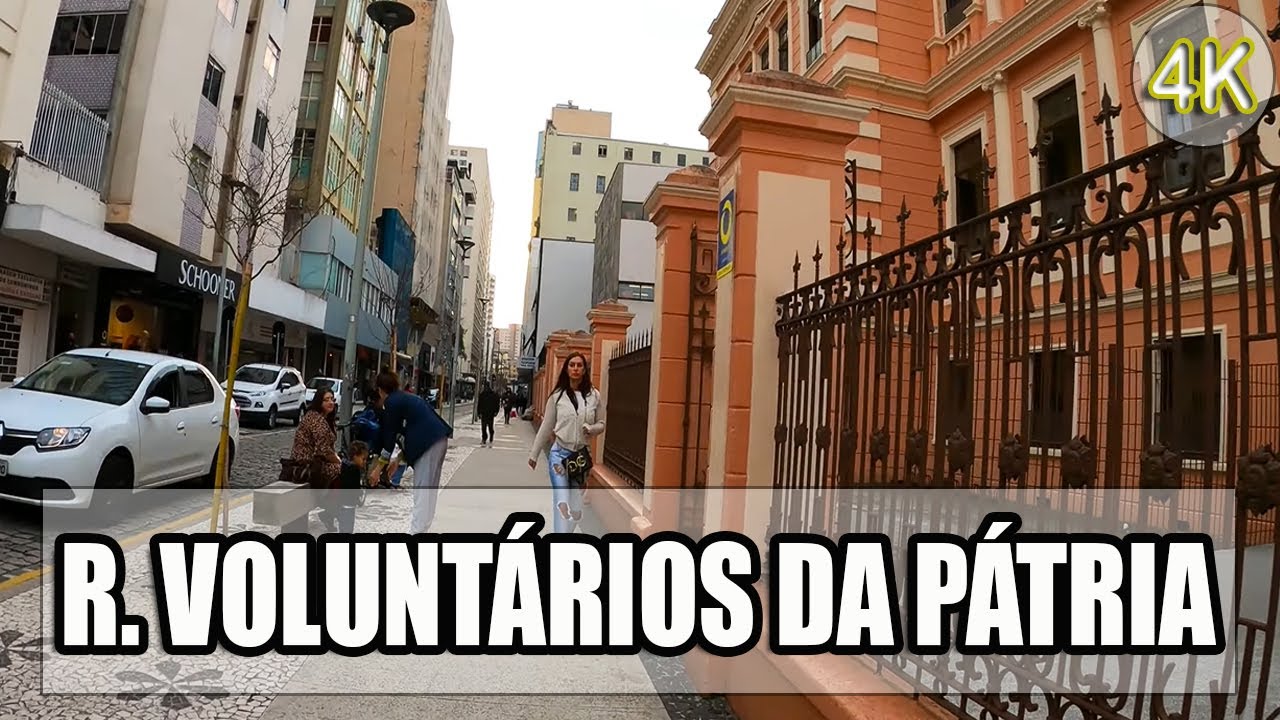 CAMINHANDO NA RUA VOLUNTÁRIOS DA PÁTRIA, EM CURITIBA - TOUR VIRTUAL ...