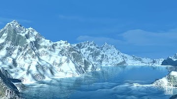 Ice Mountain - 3d Environment in Maya