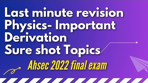 class 12 physics/ahsec/most important question/part 5/previous year question/2022