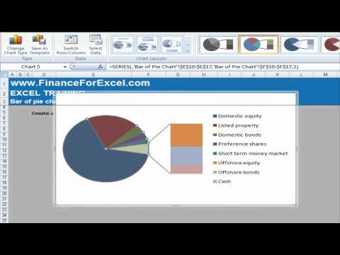 Bar Of Pie Chart Excel 2013