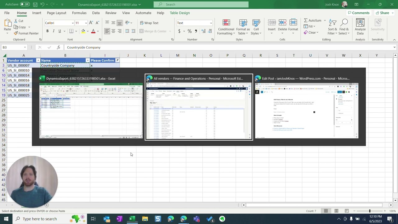 D365 Finance | Filter for List of Records | iamJoshKnox