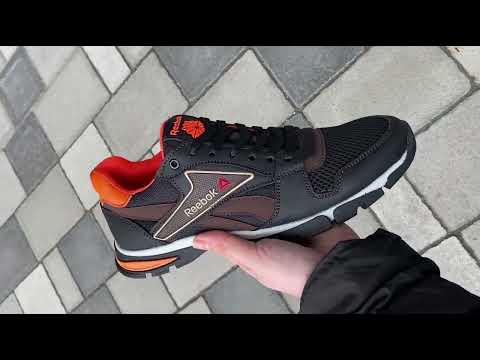 Чоловічі літні кросівки (шкіра, текстиль), коричневі кроси для чоловіків, чоловіче взуття на літо, розмір 40 41 42 43 44 45, відео 1