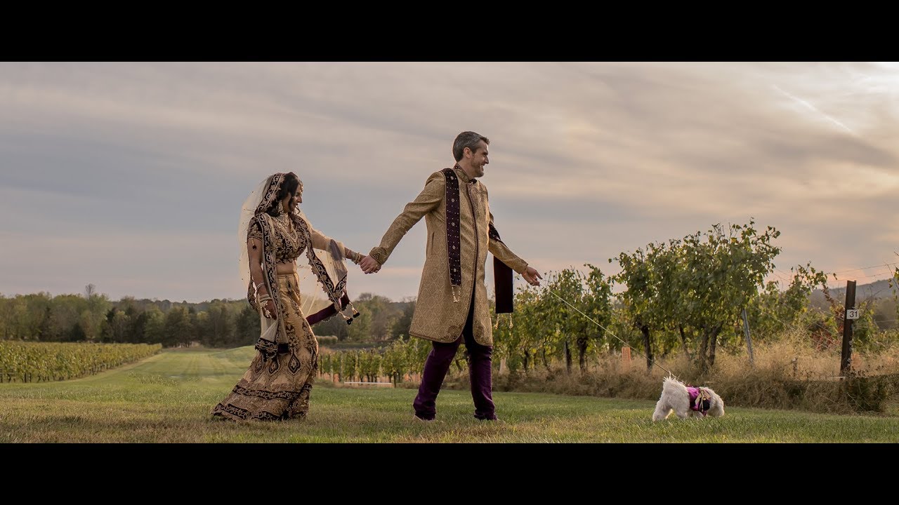 Stunning Indian Virginia Winery Wedding Video - YouTube