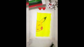cute Pikachu 😍 #shorts #moyemoye #art #satisfying #drawing #pokemon #cute #trending #viral #painting