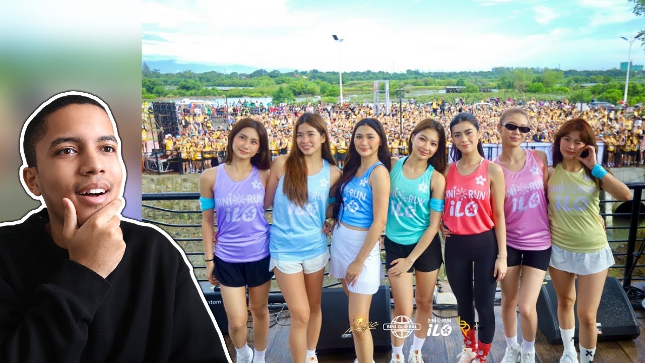 Реакция на видеоролик с лучшими моментами забега BINI Run Ilo 2025 | Энергия толпы!