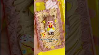 Menghias casing hp dengan krim 🍦🧁 #shorts #decoden