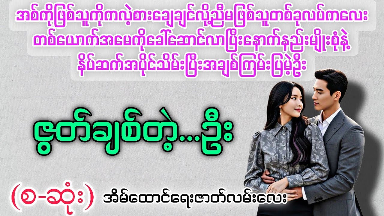ဇွတ်ချစ်တဲ့ဦး (စ-ဆုံး) #novelboxchannel  #audiobooks 