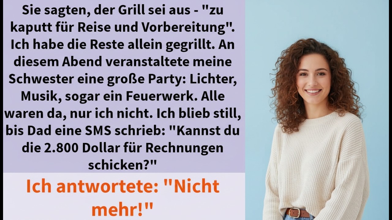 Sie sagten, der Grill sei aus   ＂zu kaputt für Reise und Vorbereitung＂  Ich habe die Reste allei