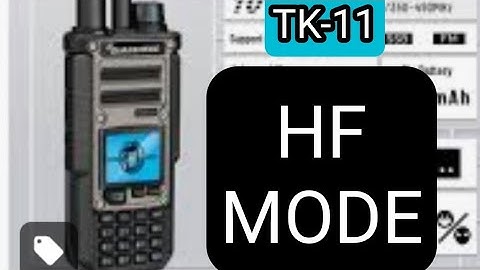 Quansheng TK-11 How to HF Bands