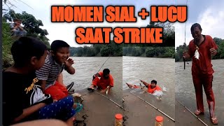 Momen Sial Tapi Lucu Saat Strike Mancing Basah - Basahan