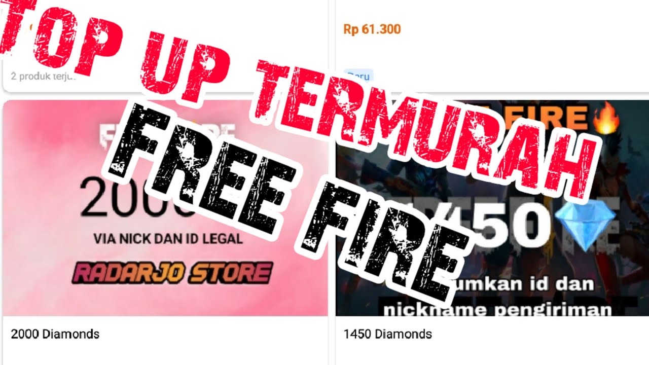 Ini dia tempat top up free fire murah, cara top up murah ...